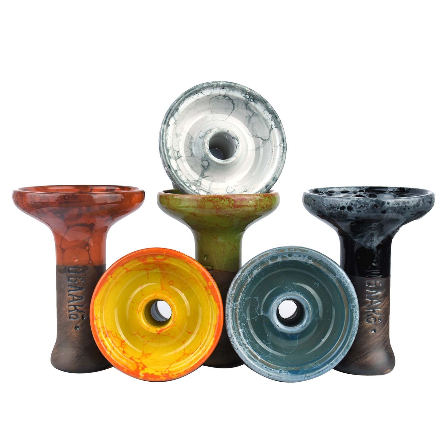 Color Glaze Hookah Bowls Ceramic Shisha Tobacco Holder Oblako Chicha Sheesha Narguile Wate Pipe Cachimba Somking Accessories